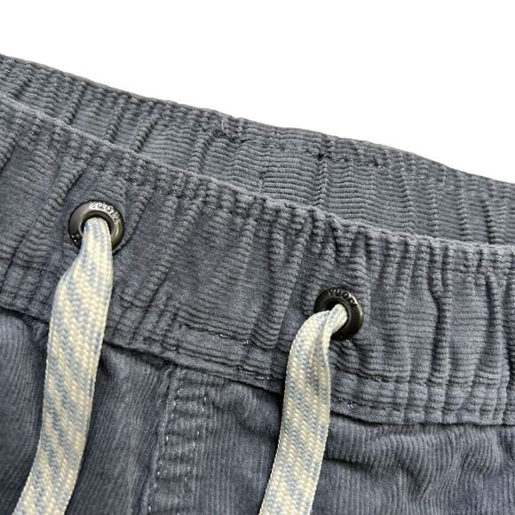 Men's VUORI Optimist Shorts Gray / Blue Corduroy Drawstring Waist Sz Medium $74 - Picture 5 of 12